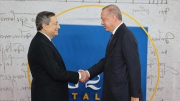 Cumhurbaşkanı Erdoğan, İtalya Başbakanı Draghi ile müşterek araya geldi